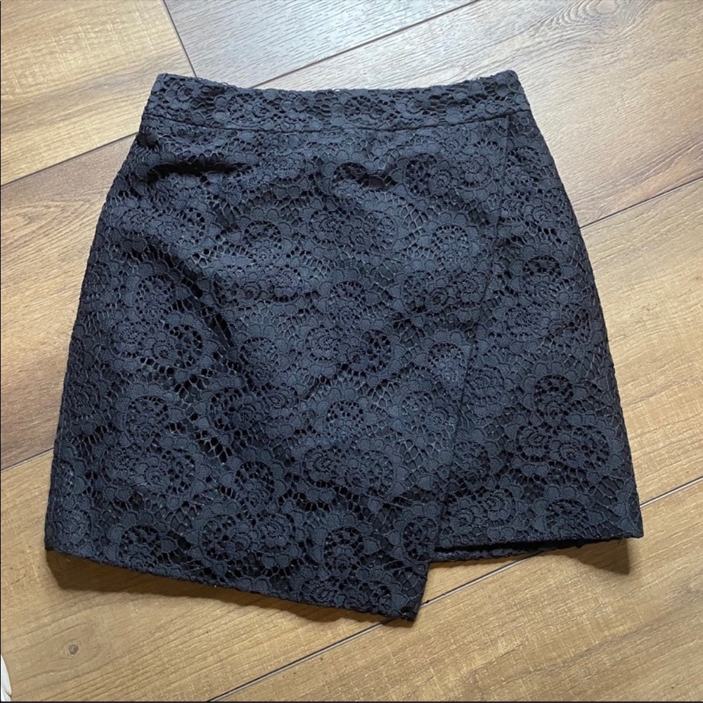 {Madewell} Asymmetrical Black Skirt